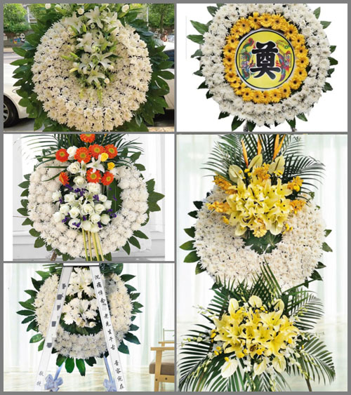 广东江门市台山市白沙镇塘洞村花圈速递