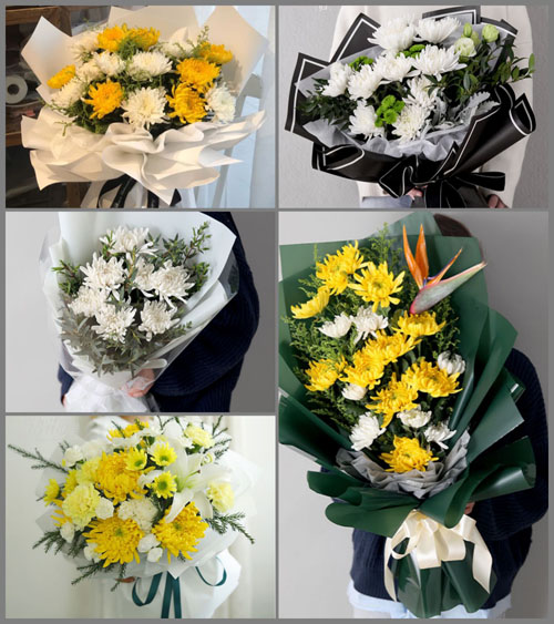 广东江门市台山市白沙镇塘洞村白事花束代送